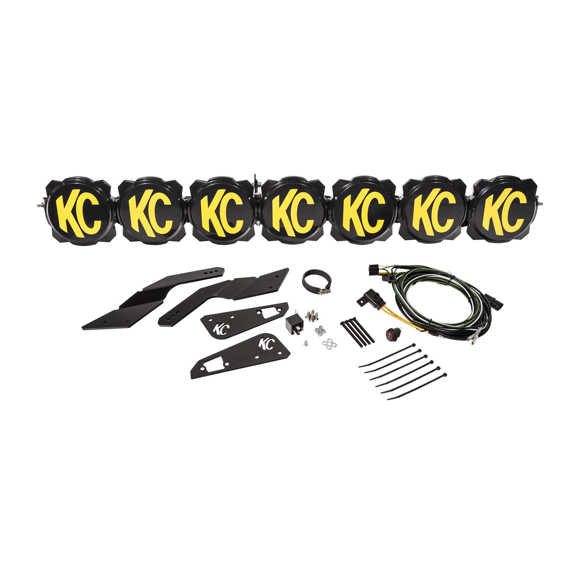 KC HiLiTES 91334 Gravity Led Pro6 17-19 Can-Am Maverick X3 7-Light 45" Led Light Bar - 91334